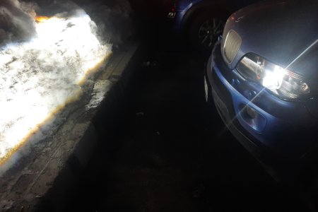 LED свет на е53, вид сбоку LED свет на е53, вид сбоку