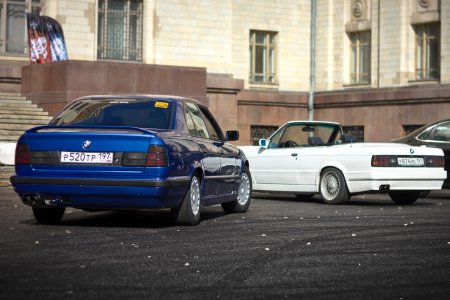 bmw e30 кабриолет и bmw e34