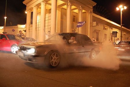 BMW E30 M50 burnout