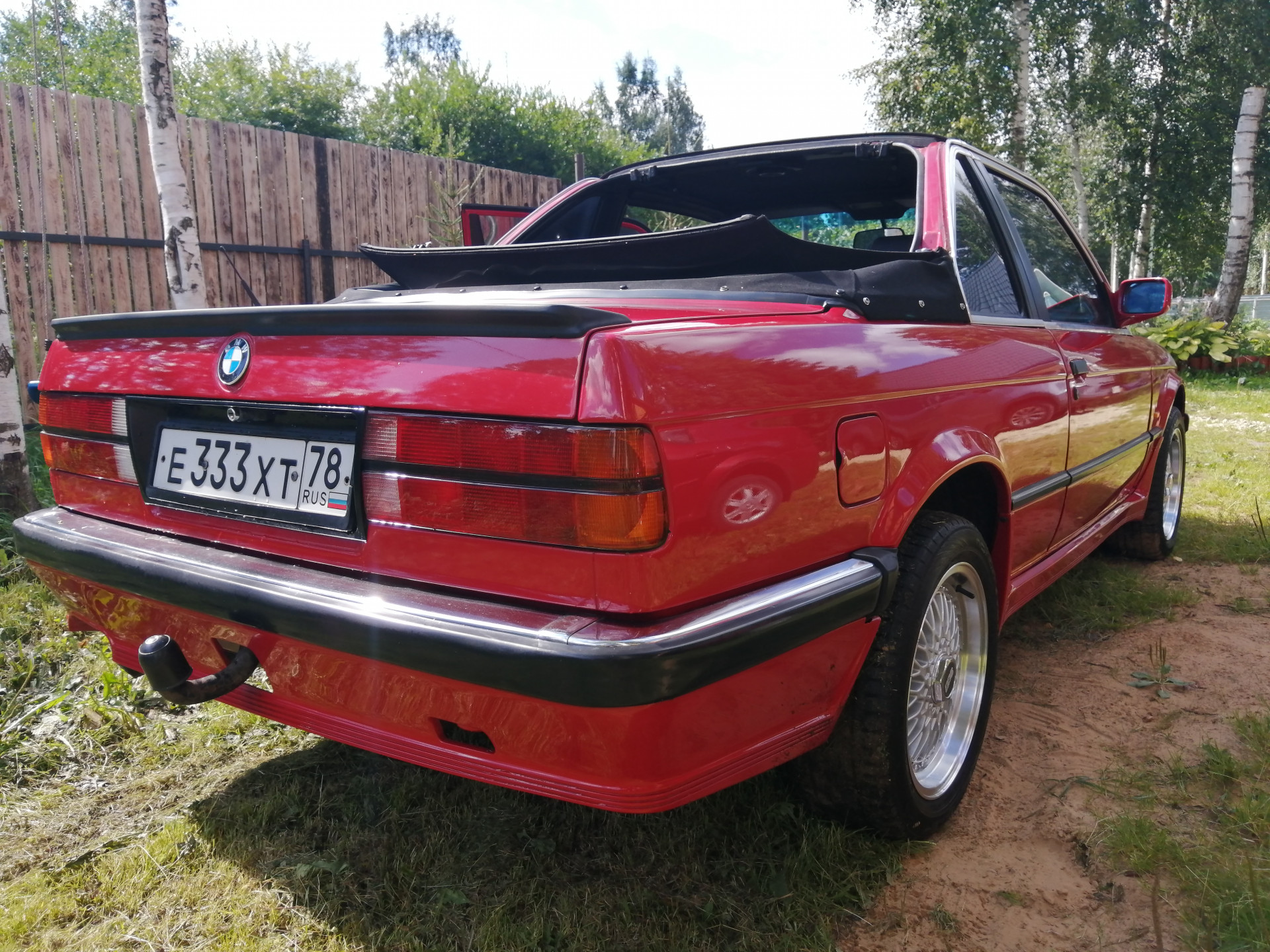 Прокатился в лес... в BMW 3 кабрио E30