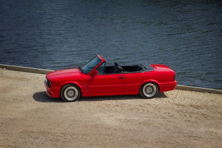 BMW E30 Convertible Red