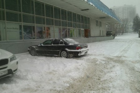 BMW e38 зима