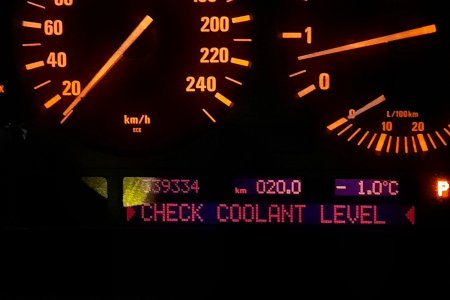 Check coolant level -  проверьте уровень охлаждающей жидкости