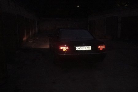 BMW e38 диодные задние фонари, как светят
