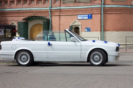 BMW E30 Кабриолет белый свадьба