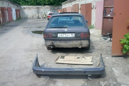 Скидываю задний бампер