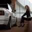 BMW E30 Convertible Mtechnik and girl