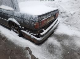 Снесли бампер