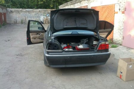 BMW e38 замена задних фонарей